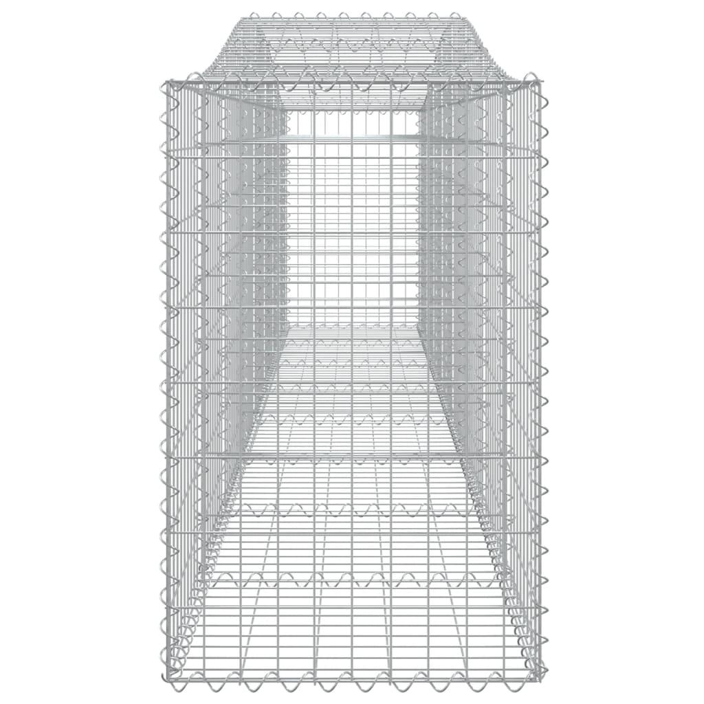 vidaXL Gabionen mit Hochbogen 20 Stk. 400x50x80/100cm Verzinktes Eisen