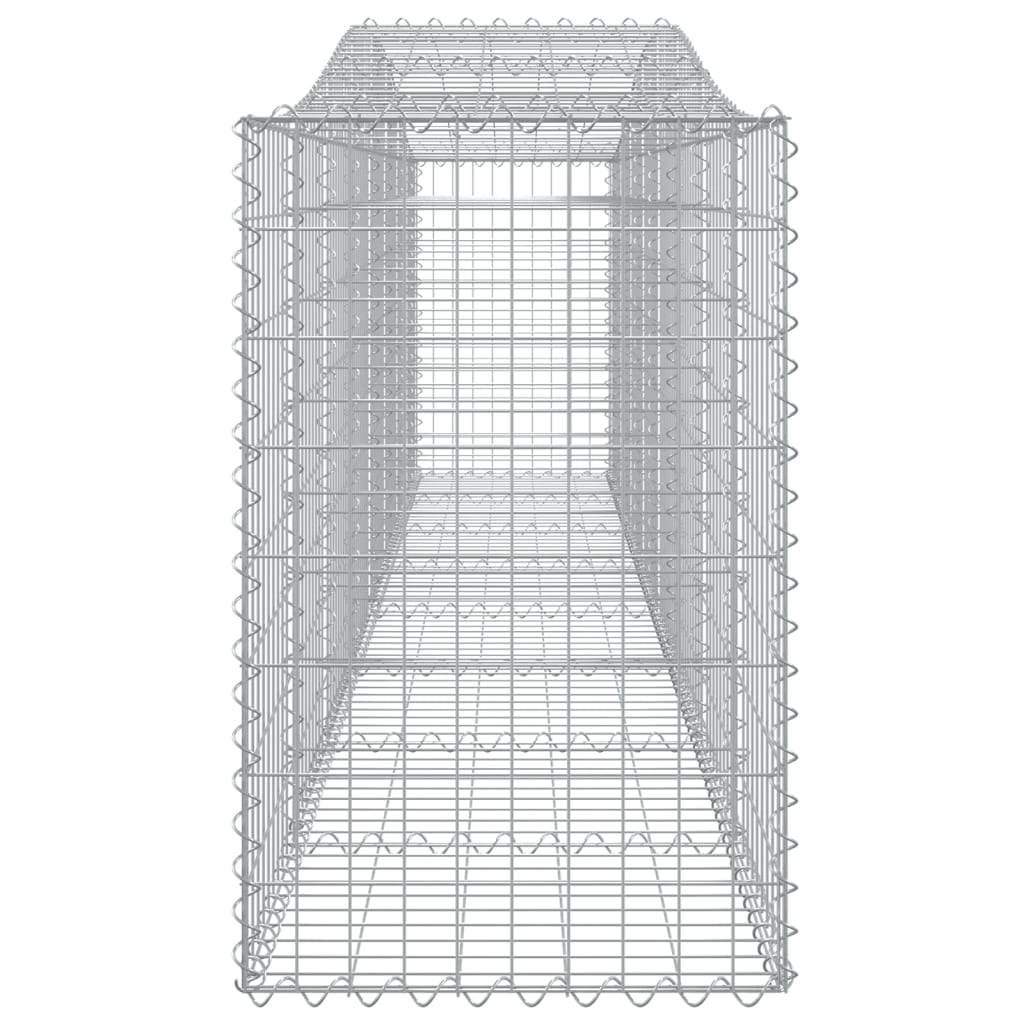 vidaXL Gabionen mit Hochbogen 25 Stk. 400x50x80/100cm Verzinktes Eisen