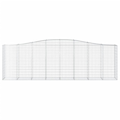 vidaXL Gabions avec arche 5 pcs 400x50x120/140cm Fer galvanisé