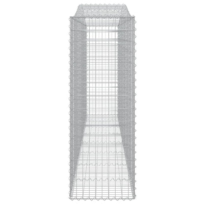 vidaXL Gabions à arc élevé 3 pcs 400x50x140/160 cm Fer galvanisé