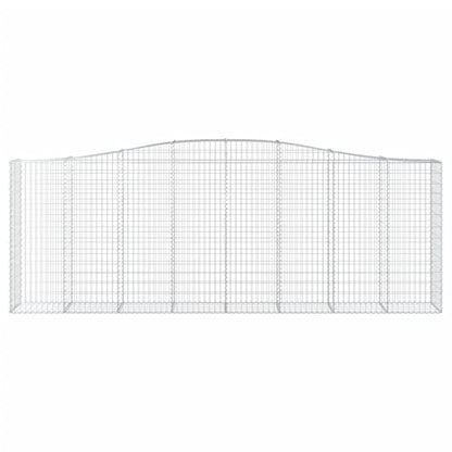 vidaXL Gabions avec arche haute 9 pcs 400x50x140/160cm Fer galvanisé