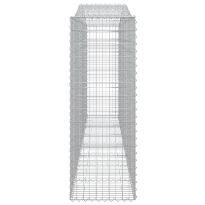 vidaXL Gabions avec arche haute 9 pcs 400x50x140/160cm Fer galvanisé