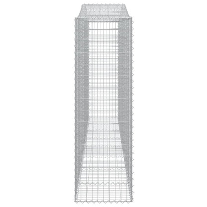 vidaXL Gabions avec arche haute 10 pcs 400x50x160/180cm Fer galvanisé
