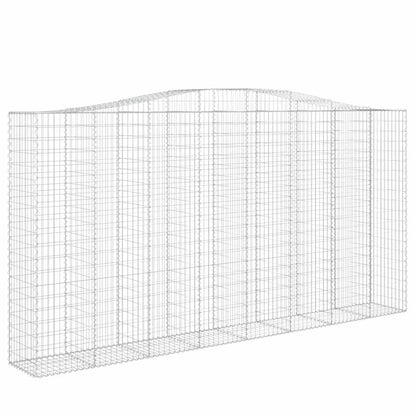 vidaXL Gabions à arche surélevée 9 pcs 400x50x200/220cm Fer galvanisé