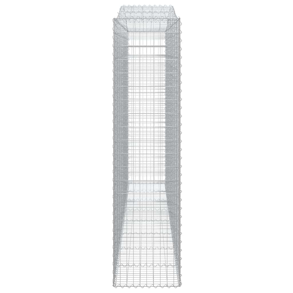vidaXL Gabions à arche surélevée 9 pcs 400x50x200/220cm Fer galvanisé
