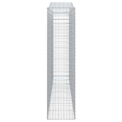 vidaXL Gabions à arche surélevée 9 pcs 400x50x200/220cm Fer galvanisé