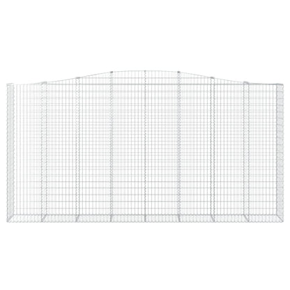 vidaXL Gabions à arc élevé 10 pcs 400x50x200/220cm Fer galvanisé