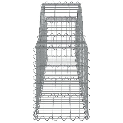 vidaXL Gabions avec arche 25 pcs 200x30x40/60 cm Fer galvanisé