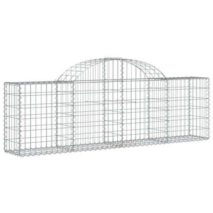 vidaXL Gabions avec arche 13 pcs. 200x30x60/80 cm Fer galvanisé
