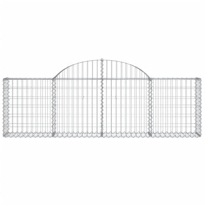 vidaXL Gabions avec arche 13 pcs. 200x30x60/80 cm Fer galvanisé