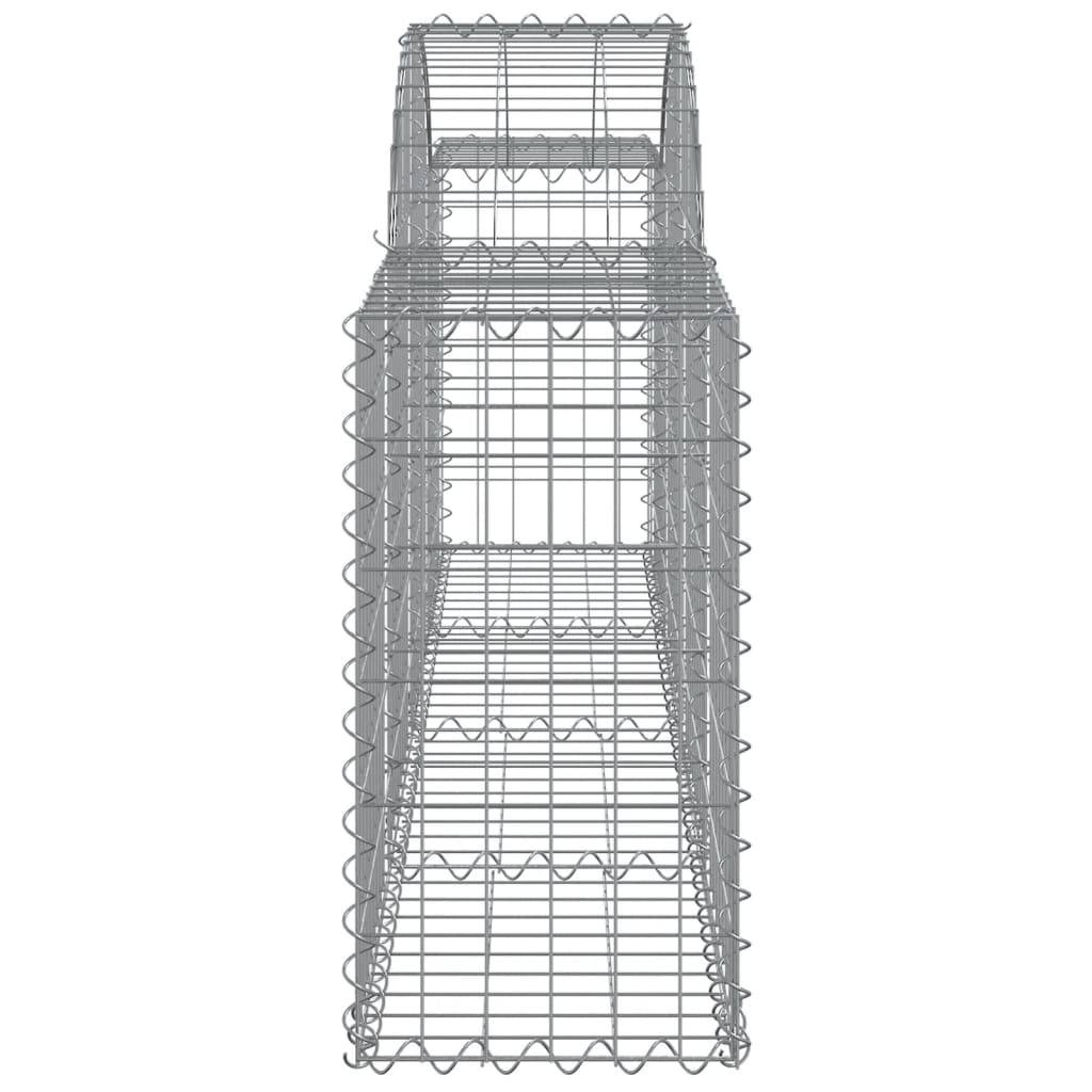 vidaXL Gabions avec arche 13 pcs. 200x30x60/80 cm Fer galvanisé