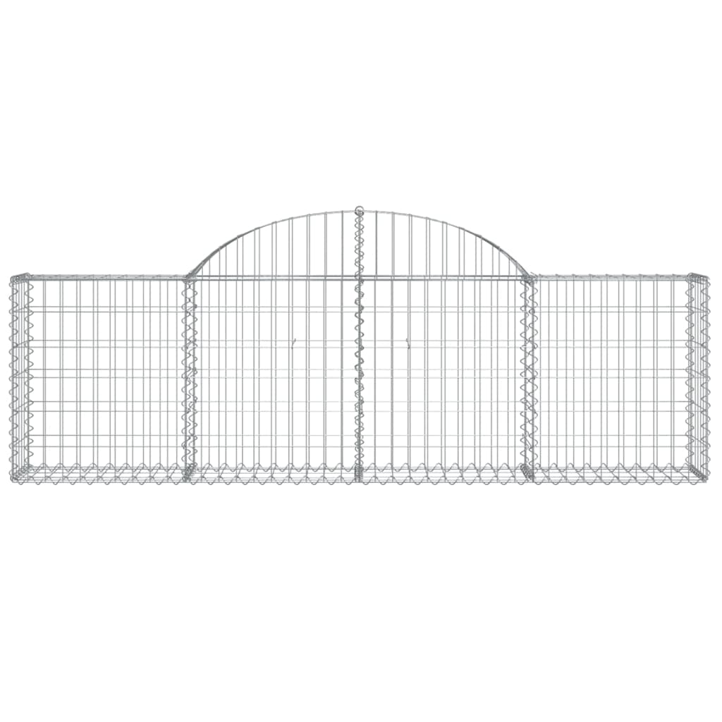 vidaXL Gabions avec arche 40 pcs 200x30x60/80 cm Fer galvanisé