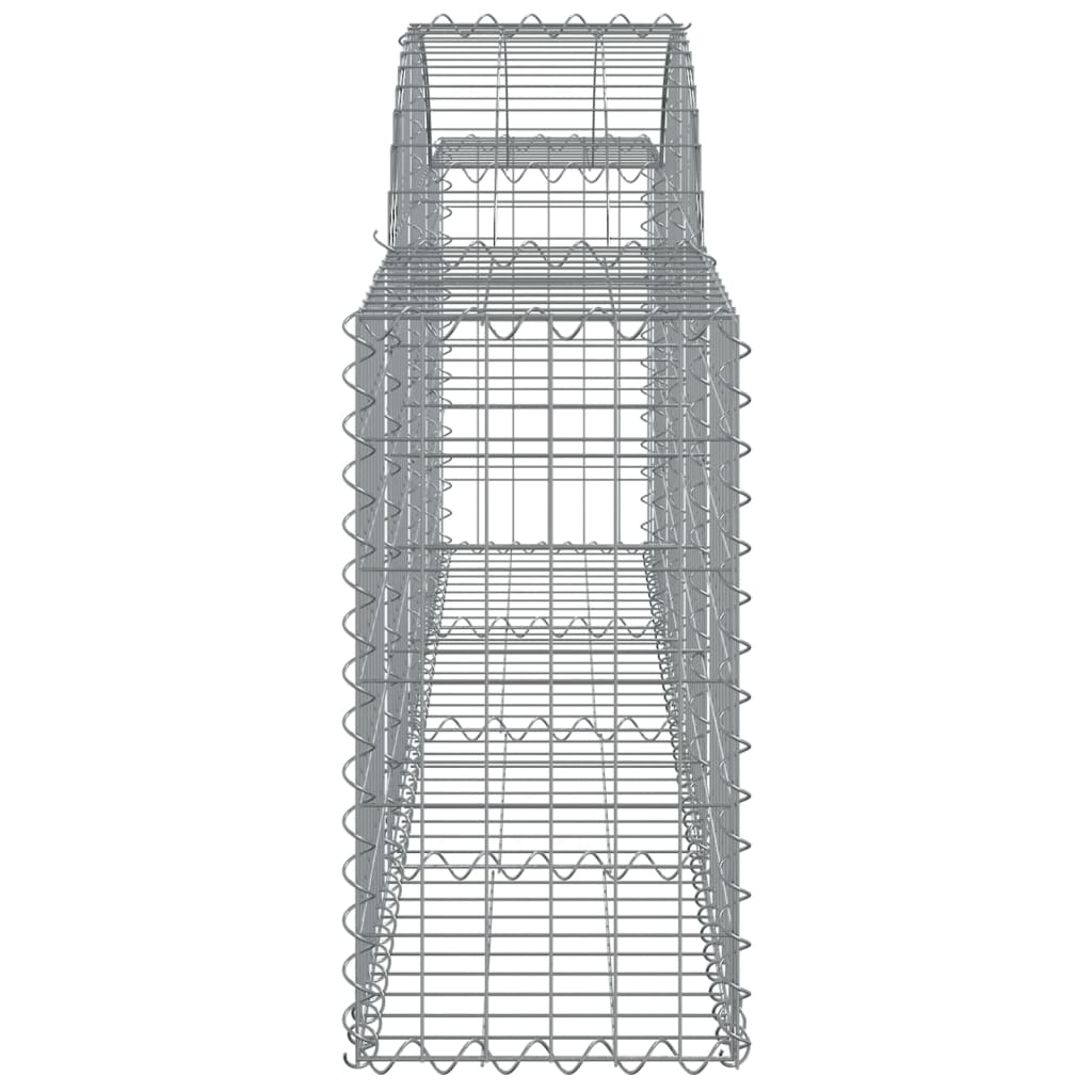 vidaXL Gabions avec arche 50 pcs 200x30x60/80 cm Fer galvanisé