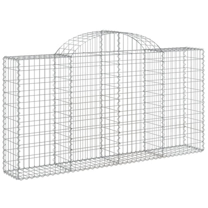 vidaXL Gabions avec arc en ogive 6 pcs. 200x30x100/120cm Fer galvanisé