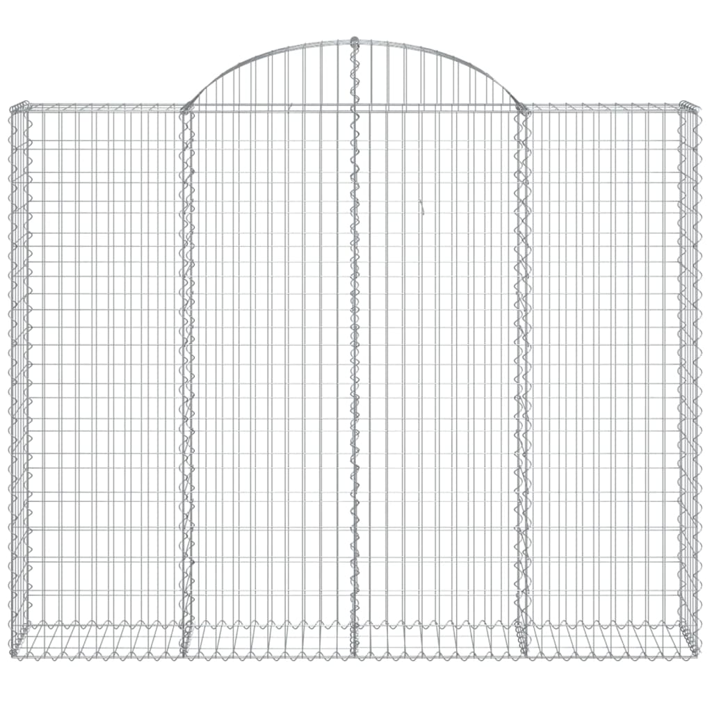 vidaXL Gabions avec arche haute 11 pcs 200x30x160/180cm Fer galvanisé