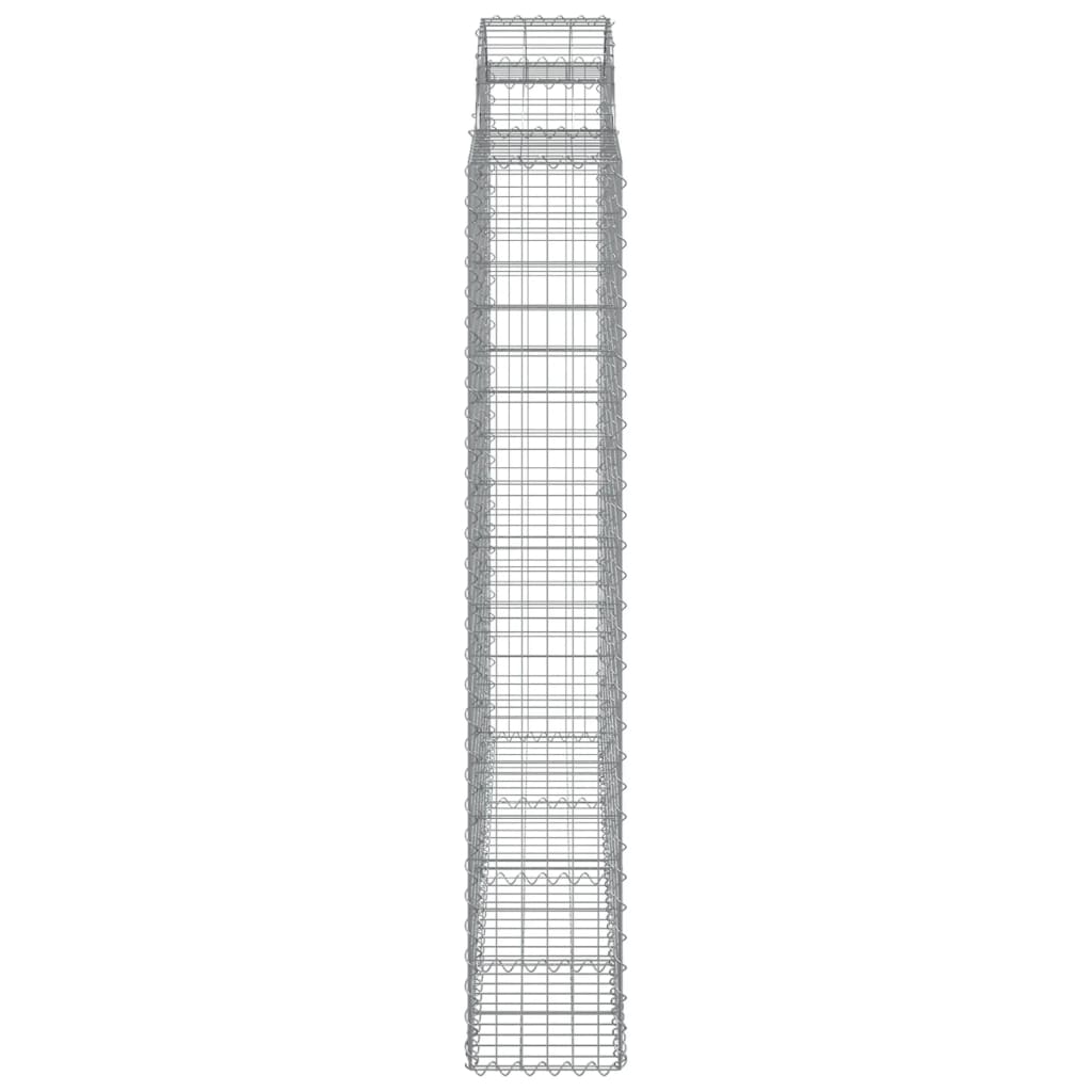 vidaXL Gabionen mit Hochbogen 5 Stk. 200x30x180/200cm Verzinktes Eisen