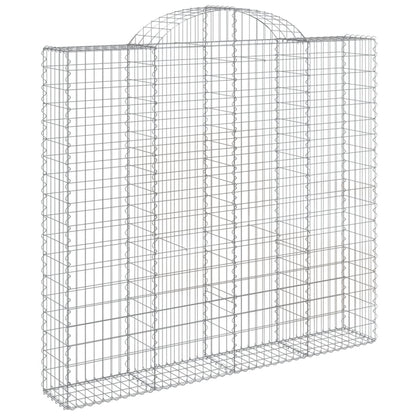 vidaXL Gabionen mit Hochbogen 6 Stk. 200x30x180/200cm Verzinktes Eisen