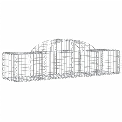 vidaXL Gabions à arc élevé 9 pcs 200x50x40/60 cm Fer galvanisé