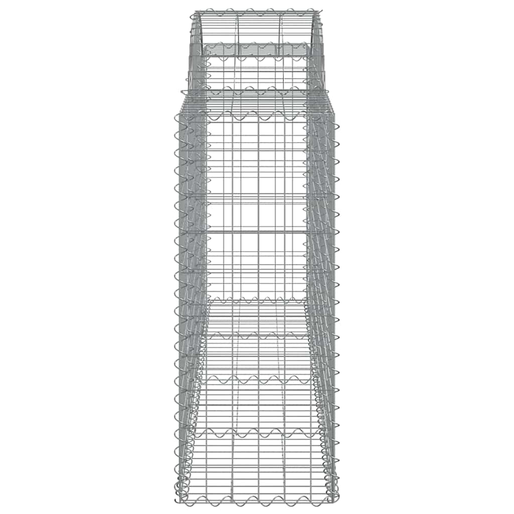 vidaXL Gabionen mit Hochbogen 40 Stk 200x50x100/120cm Verzinktes Eisen