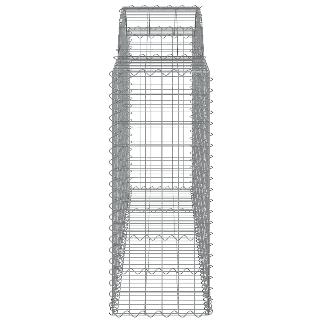 vidaXL Gabionen mit Hochbogen 50 Stk 200x50x100/120cm Verzinktes Eisen