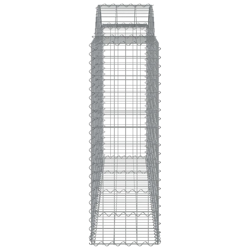 vidaXL Gabionen mit Hochbogen 20Stk. 200x50x120/140cm Verzinktes Eisen