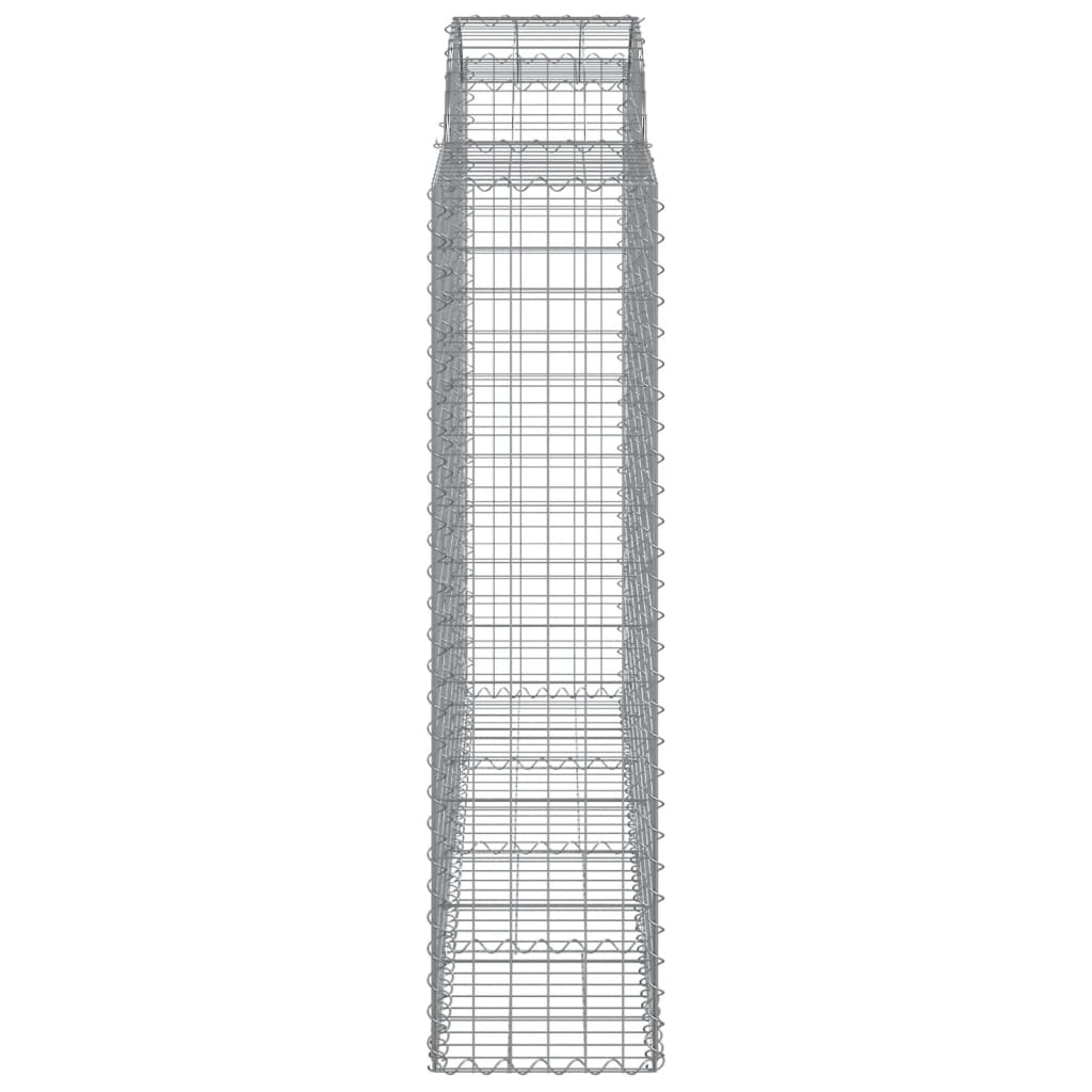 vidaXL Gabionen mit Hochbogen 5 Stk. 200x50x160/180cm Verzinktes Eisen