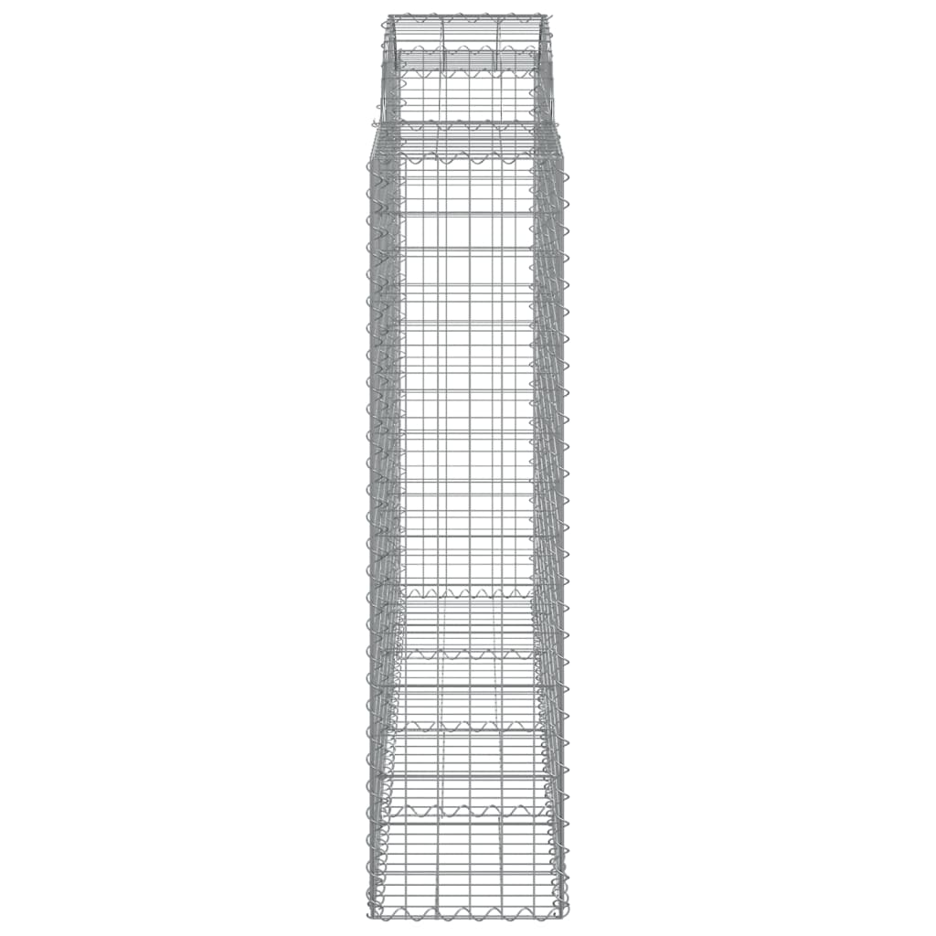 vidaXL Gabionen mit Hochbogen 25Stk. 200x50x160/180cm Verzinktes Eisen
