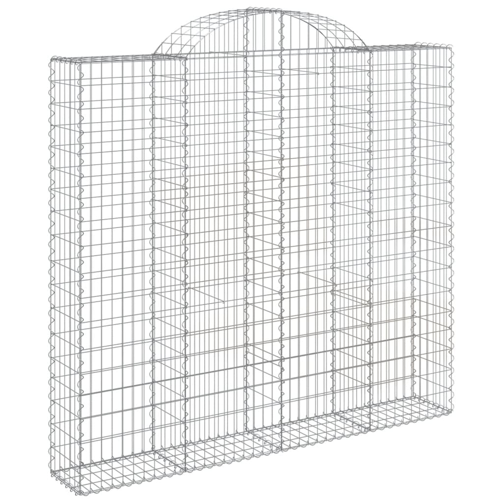 vidaXL Gabions avec arche 11 pcs 200x50x180/200cm Fer galvanisé