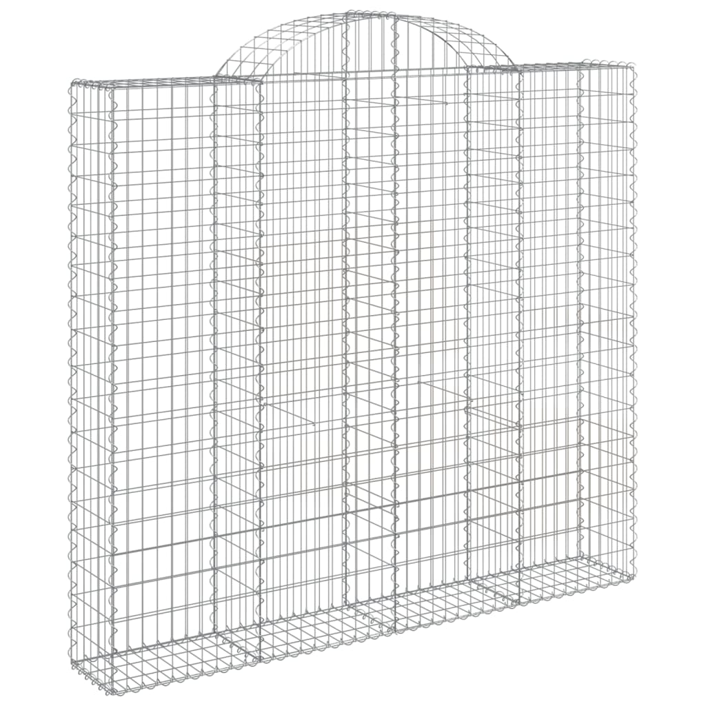 vidaXL Gabionen mit Hochbogen 18Stk. 200x50x180/200cm Verzinktes Eisen