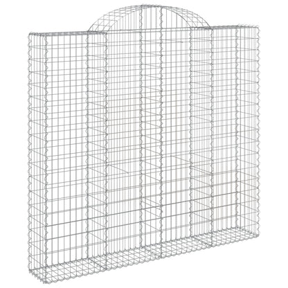 vidaXL Gabionen mit Hochbogen 18Stk. 200x50x180/200cm Verzinktes Eisen