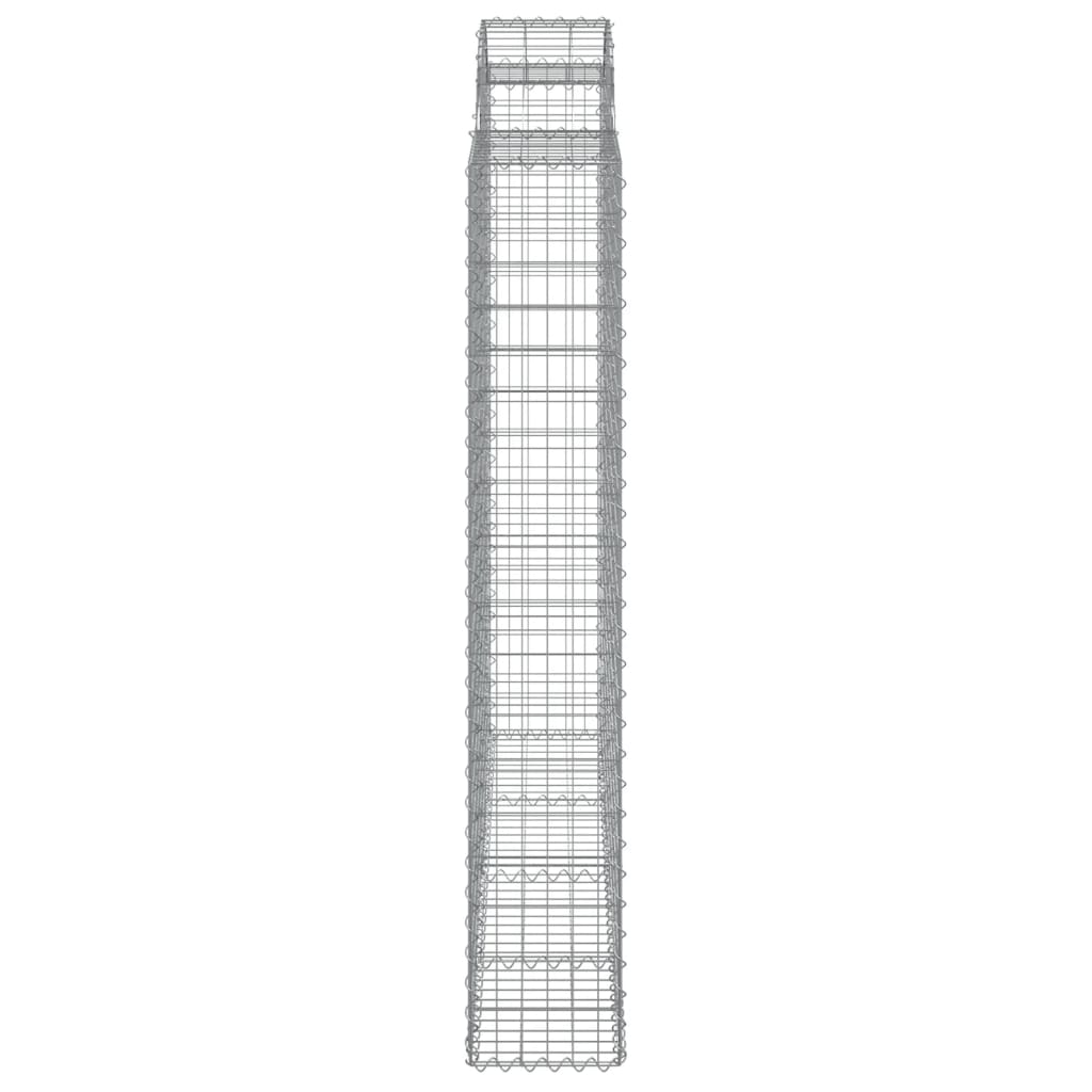 vidaXL Gabionen mit Hochbogen 18Stk. 200x50x180/200cm Verzinktes Eisen