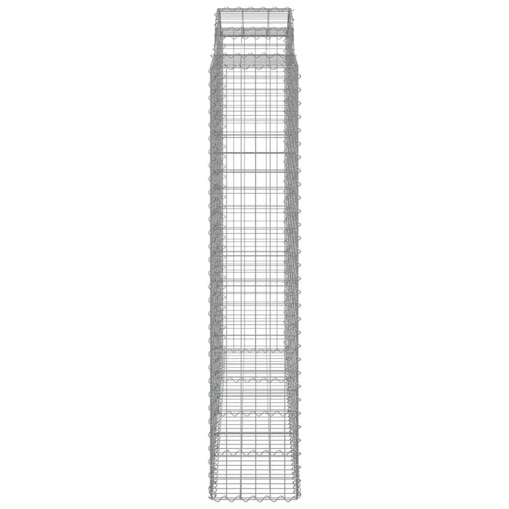 vidaXL Gabions avec arche haute 8 pcs 200x50x200/220cm Fer galvanisé