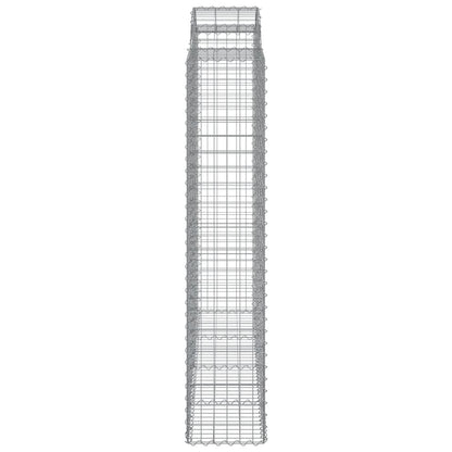 vidaXL Gabions avec arche haute 8 pcs 200x50x200/220cm Fer galvanisé