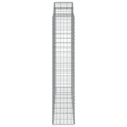 vidaXL Gabionen mit Hochbogen 10Stk. 200x50x200/220cm Verzinktes Eisen