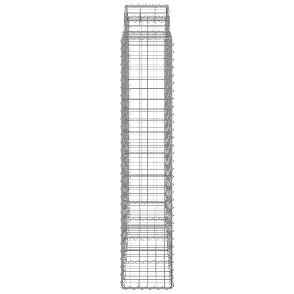 vidaXL Gabionen mit Hochbogen 11Stk. 200x50x200/220cm Verzinktes Eisen