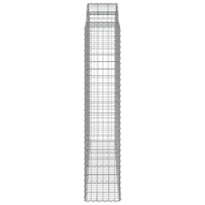 vidaXL Gabionen mit Hochbogen 11Stk. 200x50x200/220cm Verzinktes Eisen