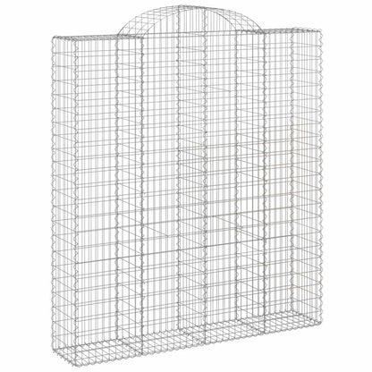 vidaXL Gabions à arc surélevé 9 pcs 200x50x220/240cm Fer galvanisé