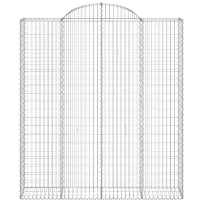 vidaXL Gabions à arc surélevé 9 pcs 200x50x220/240cm Fer galvanisé