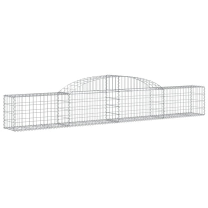 vidaXL Gabions avec arche 17 pcs 300x30x40/60 cm Fer galvanisé