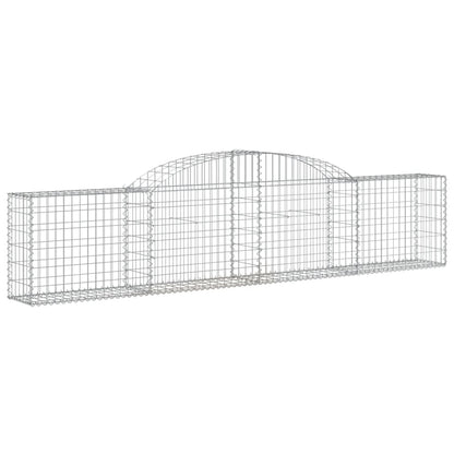 vidaXL Gabionen mit Hochbogen 20 Stk. 300x30x60/80 cm Verzinktes Eisen