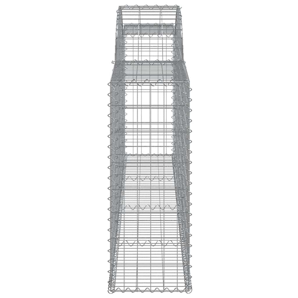 vidaXL Gabions avec arche 5 pcs 300x30x80/100 cm Fer galvanisé