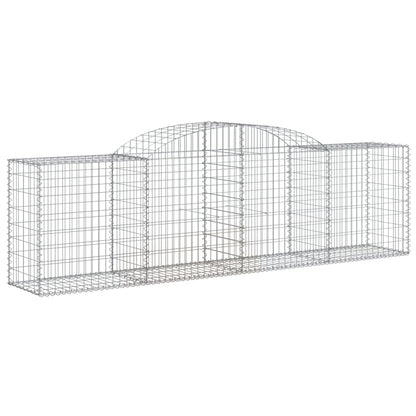 vidaXL Gabions avec arche 6 pcs 300x50x80/100 cm Fer galvanisé