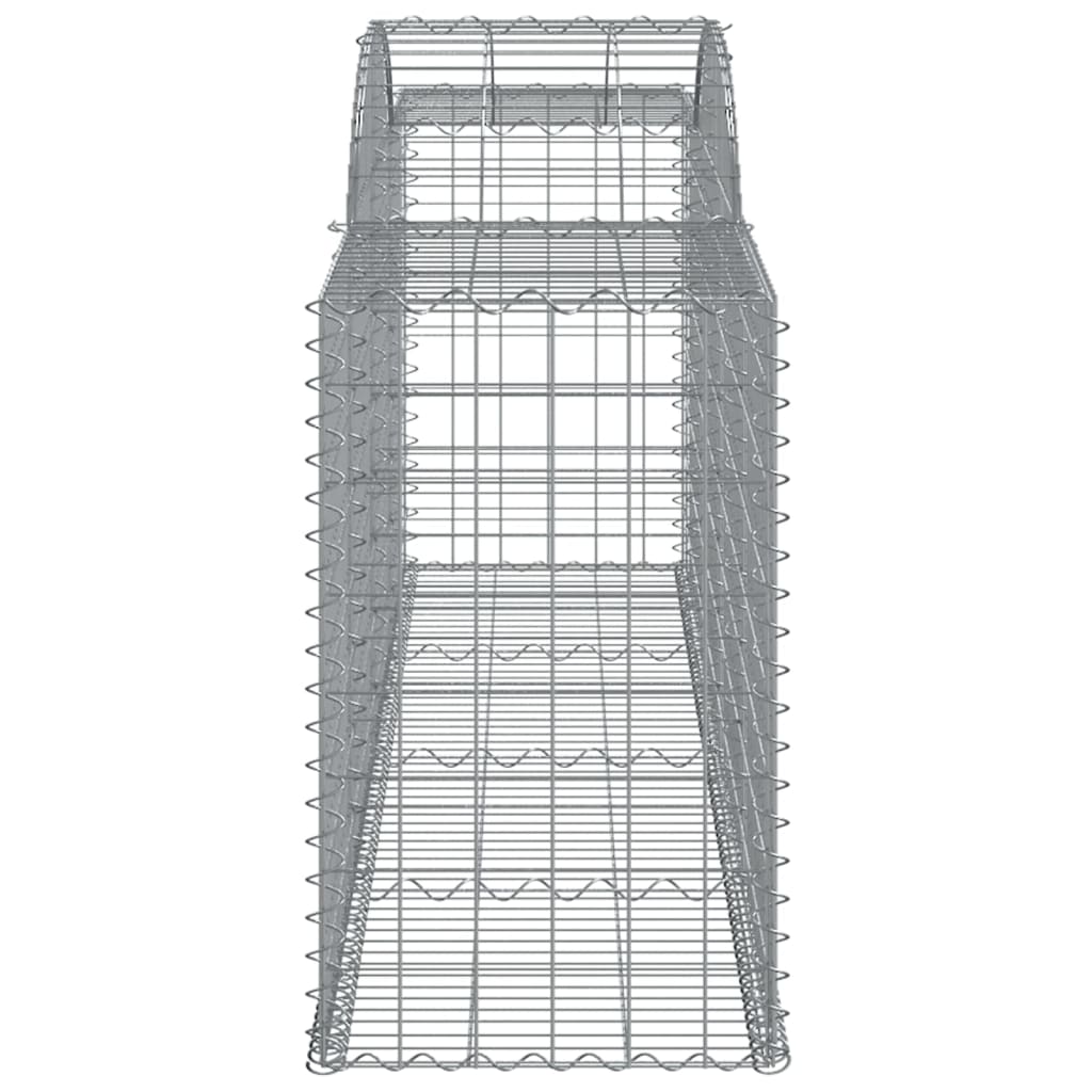 vidaXL Gabions avec arche 9 pcs 300x50x80/100 cm Fer galvanisé
