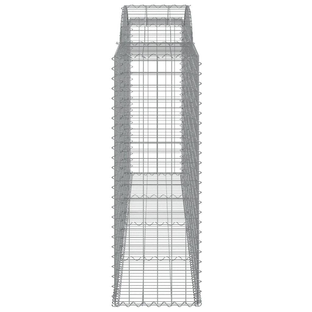 vidaXL Gabionen mit Hochbogen 20 Stk 300x50x140/160cm Verzinktes Eisen