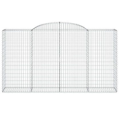 vidaXL Gabions avec arche haute 5 pcs. 300x50x160/180cm Fer galvanisé