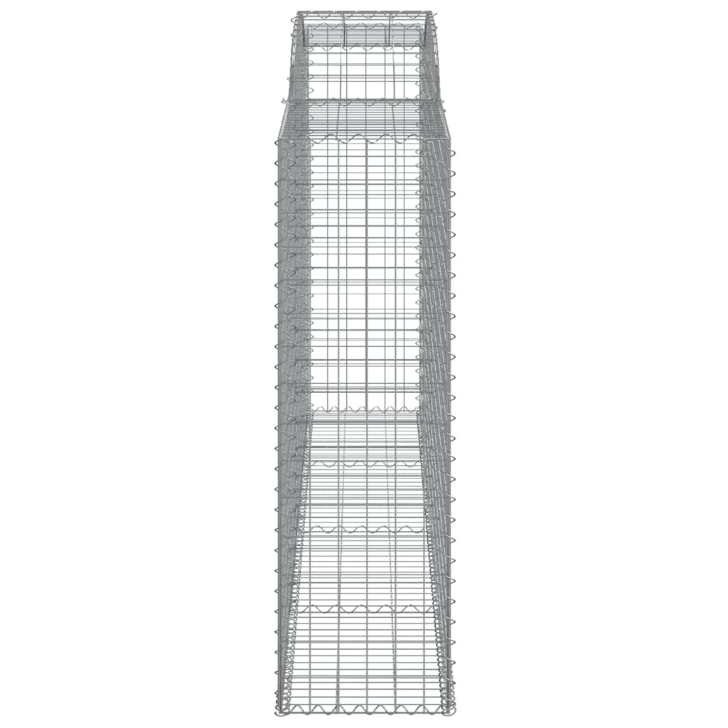 vidaXL Gabions avec arche haute 5 pcs. 300x50x160/180cm Fer galvanisé