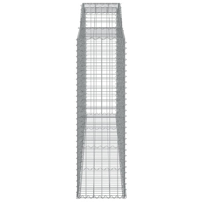 vidaXL Gabions avec arche haute 5 pcs. 300x50x160/180cm Fer galvanisé