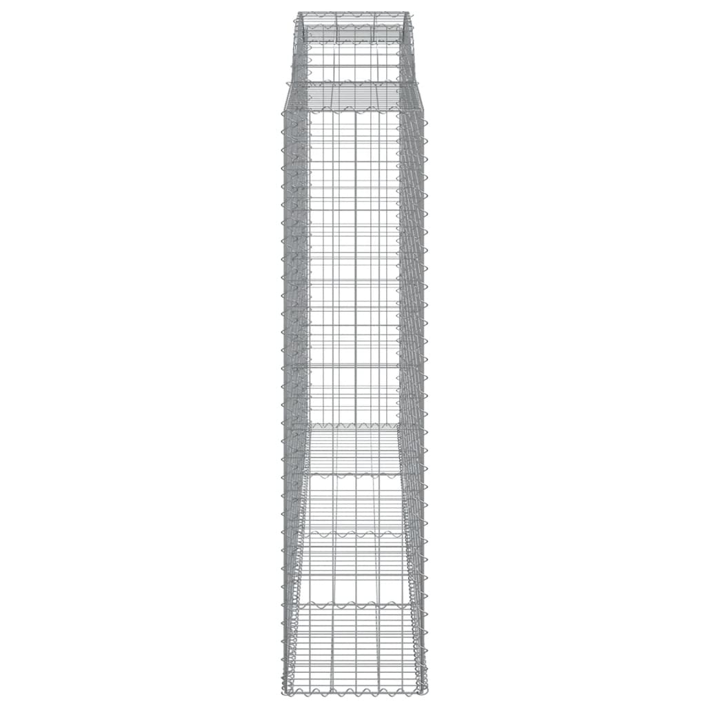 vidaXL Gabionen mit Hochbogen 6 Stk. 300x50x200/220cm Verzinktes Eisen