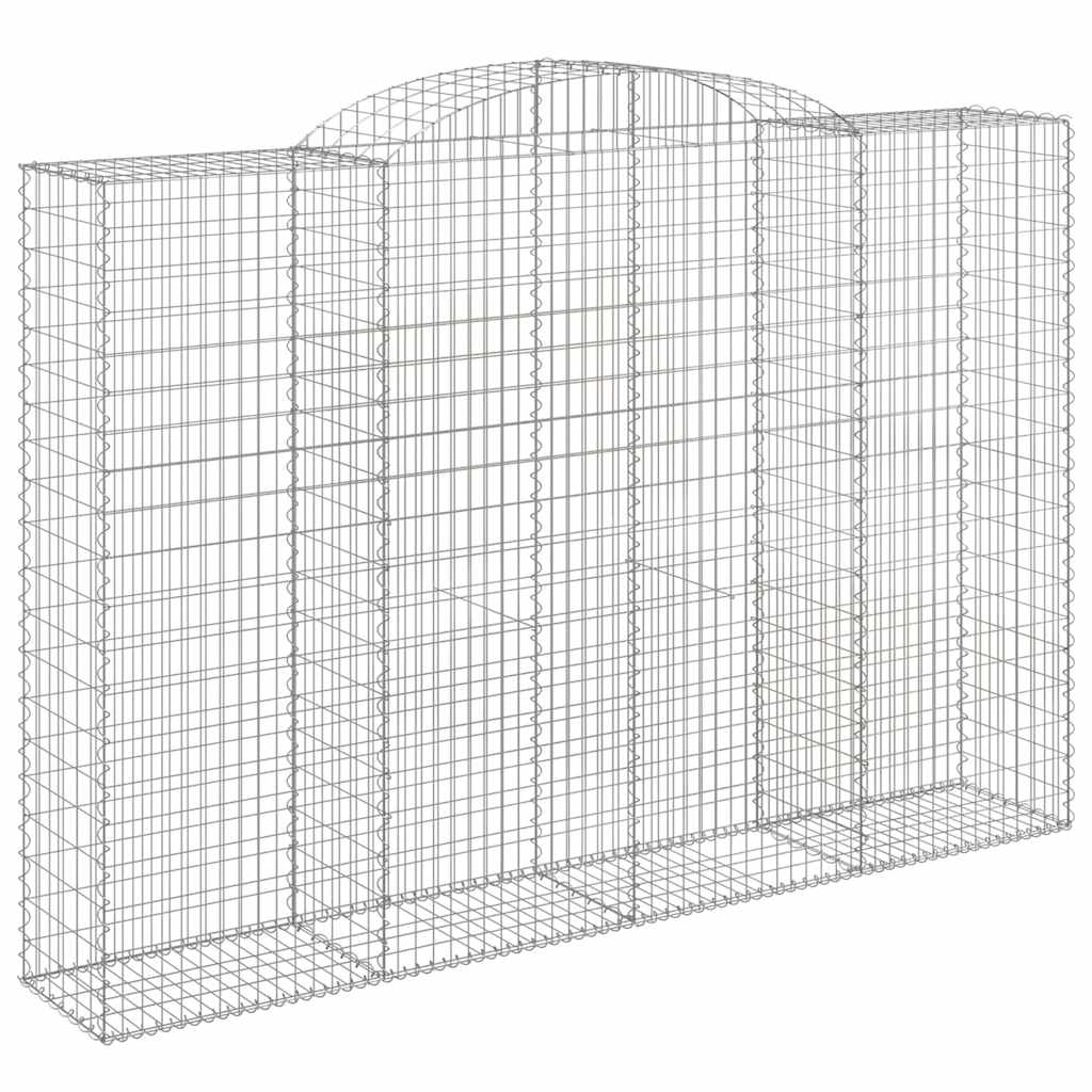 vidaXL Gabions avec arche haute 12 pcs 300x50x200/220cm Fer galvanisé