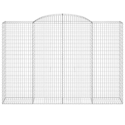 vidaXL Gabions avec arche haute 12 pcs 300x50x200/220cm Fer galvanisé